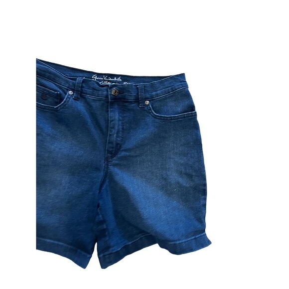 GLORIA VANDERVILT Slimming Effect Denim Shorts Size 6 - Picture 2 of 8